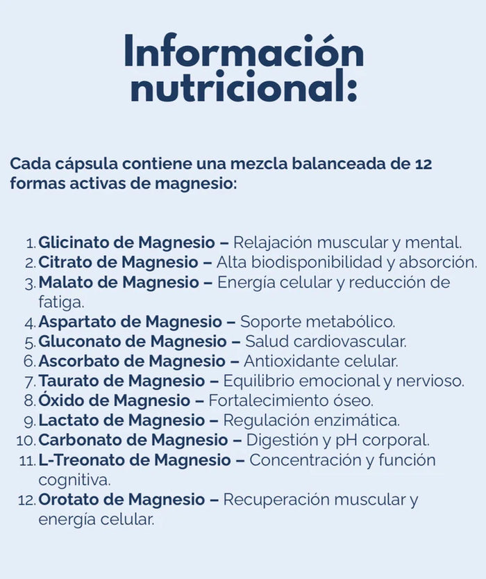 Tabla nutricional
